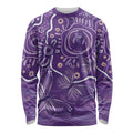 Australia Lupus Awareness Indigenous Long Sleeve Shirt Purple Ribbon Aboriginal Butterflies