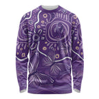 Australia Lupus Awareness Indigenous Long Sleeve Shirt Purple Ribbon Aboriginal Butterflies
