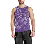 Australia Lupus Awareness Indigenous Men Tank Top Purple Ribbon Aboriginal Butterflies