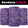 Australia Lupus Awareness Indigenous Neck Gaiter Purple Ribbon Aboriginal Butterflies
