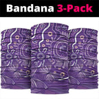 Australia Lupus Awareness Indigenous Neck Gaiter Purple Ribbon Aboriginal Butterflies