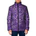 Australia Lupus Awareness Indigenous Padded Jacket Purple Ribbon Aboriginal Butterflies
