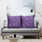 Australia Lupus Awareness Indigenous Pillow Cover Purple Ribbon Aboriginal Butterflies