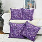 Australia Lupus Awareness Indigenous Pillow Cover Purple Ribbon Aboriginal Butterflies