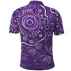 Australia Lupus Awareness Indigenous Polo Shirt Purple Ribbon Aboriginal Butterflies