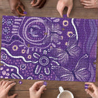 Australia Lupus Awareness Indigenous Puzzle Purple Ribbon Aboriginal Butterflies