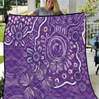 Australia Lupus Awareness Indigenous Quilt Purple Ribbon Aboriginal Butterflies