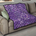 Australia Lupus Awareness Indigenous Quilt Purple Ribbon Aboriginal Butterflies