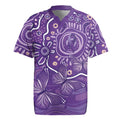 Australia Lupus Awareness Indigenous Rugby Jersey Purple Ribbon Aboriginal Butterflies