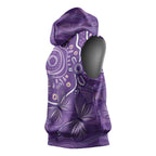 Australia Lupus Awareness Indigenous Sleeveless Hoodie Purple Ribbon Aboriginal Butterflies