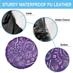 Australia Lupus Awareness Indigenous Spare Tire Cover Purple Ribbon Aboriginal Butterflies