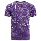 Australia Lupus Awareness Indigenous T Shirt Purple Ribbon Aboriginal Butterflies