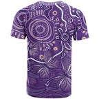 Australia Lupus Awareness Indigenous T Shirt Purple Ribbon Aboriginal Butterflies