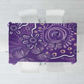 Australia Lupus Awareness Indigenous Tablecloth Purple Ribbon Aboriginal Butterflies
