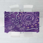 Australia Lupus Awareness Indigenous Tablecloth Purple Ribbon Aboriginal Butterflies