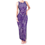 Australia Lupus Awareness Indigenous Tank Maxi Dress Purple Ribbon Aboriginal Butterflies