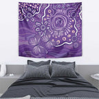Australia Lupus Awareness Indigenous Tapestry Purple Ribbon Aboriginal Butterflies