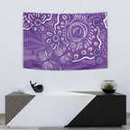 Australia Lupus Awareness Indigenous Tapestry Purple Ribbon Aboriginal Butterflies