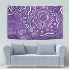 Australia Lupus Awareness Indigenous Tapestry Purple Ribbon Aboriginal Butterflies