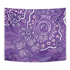 Australia Lupus Awareness Indigenous Tapestry Purple Ribbon Aboriginal Butterflies