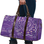 Australia Lupus Awareness Indigenous Travel Bag Purple Ribbon Aboriginal Butterflies