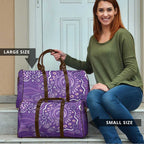 Australia Lupus Awareness Indigenous Travel Bag Purple Ribbon Aboriginal Butterflies