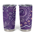 Australia Lupus Awareness Indigenous Tumbler Cup Purple Ribbon Aboriginal Butterflies