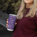 Australia Lupus Awareness Indigenous Tumbler Cup Purple Ribbon Aboriginal Butterflies
