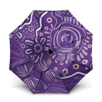 Australia Lupus Awareness Indigenous Umbrella Purple Ribbon Aboriginal Butterflies