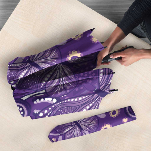 Australia Lupus Awareness Indigenous Umbrella Purple Ribbon Aboriginal Butterflies