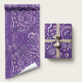 Australia Lupus Awareness Indigenous Wrapping Paper Purple Ribbon Aboriginal Butterflies