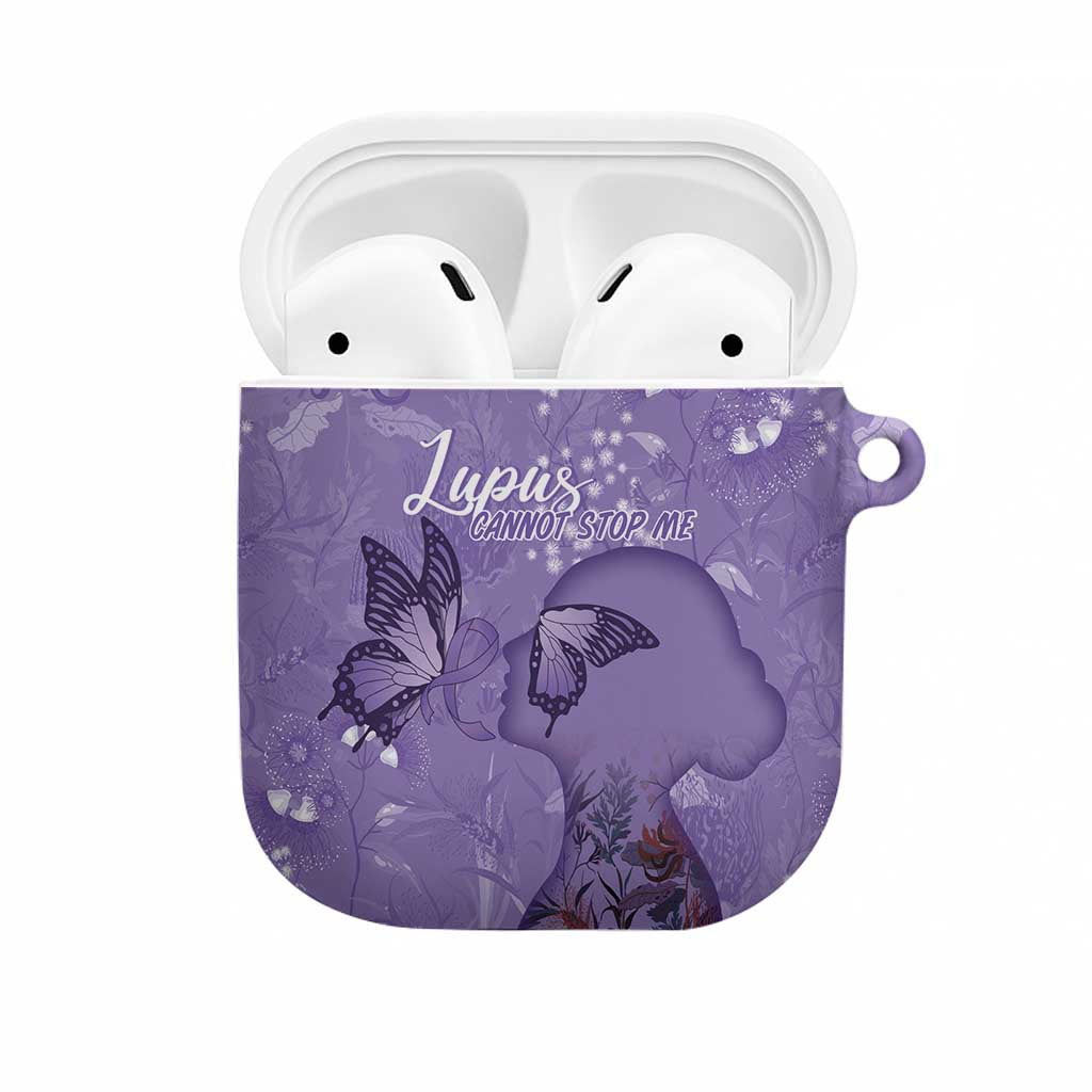 Lupus Cannot Stop Me Australia Floral AirPods Case Purple Ribbon