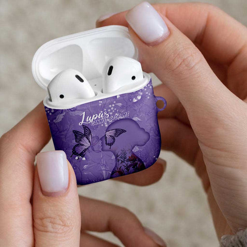 Lupus Cannot Stop Me Australia Floral AirPods Case Purple Ribbon