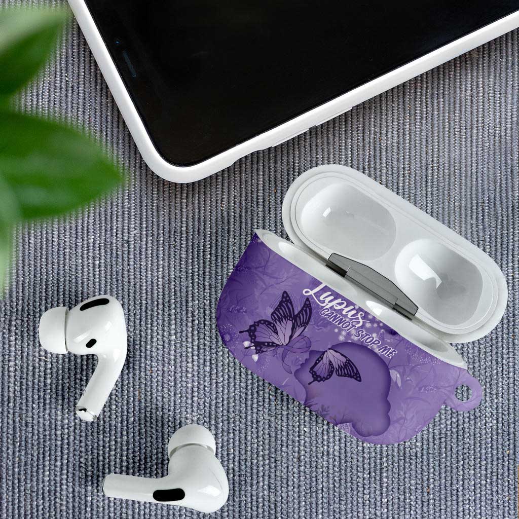 Lupus Cannot Stop Me Australia Floral AirPods Case Purple Ribbon