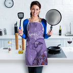 Lupus Cannot Stop Me Australia Floral Apron Purple Ribbon