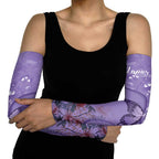 Lupus Cannot Stop Me Australia Floral Arm Sleeves Purple Ribbon