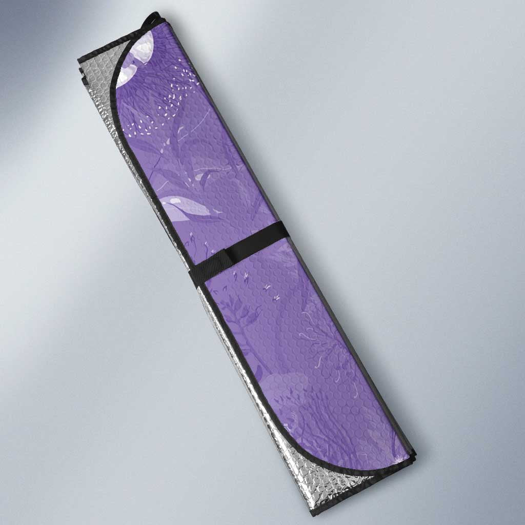 Lupus Cannot Stop Me Australia Floral Auto Sun Shade Purple Ribbon