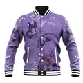 Lupus Cannot Stop Me Australia Floral Baseball Jacket Purple Ribbon