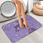 Lupus Cannot Stop Me Australia Floral Bathroom Set Purple Ribbon