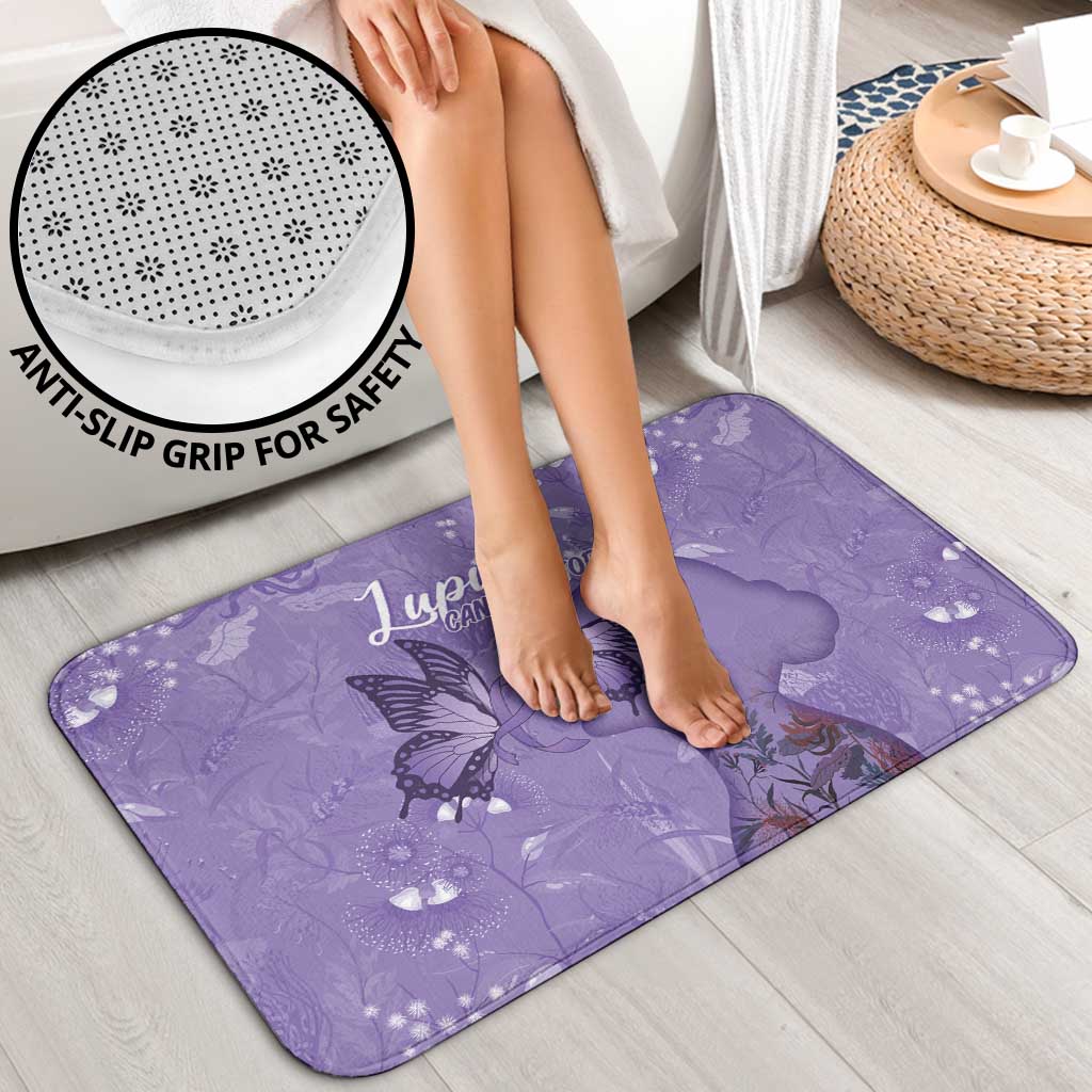 Lupus Cannot Stop Me Australia Floral Bathroom Set Purple Ribbon