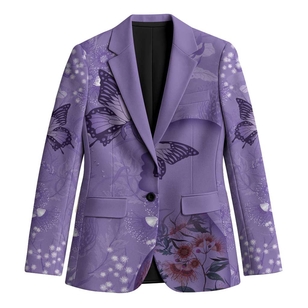 Lupus Cannot Stop Me Australia Floral Blazer Purple Ribbon
