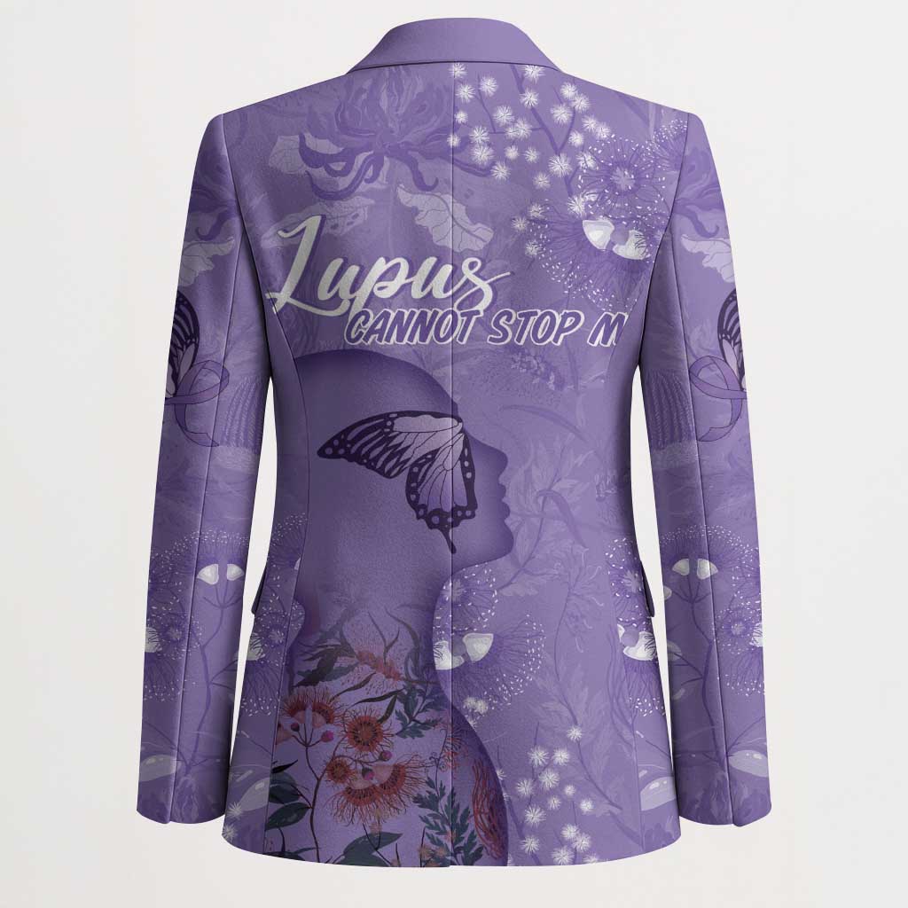 Lupus Cannot Stop Me Australia Floral Blazer Purple Ribbon
