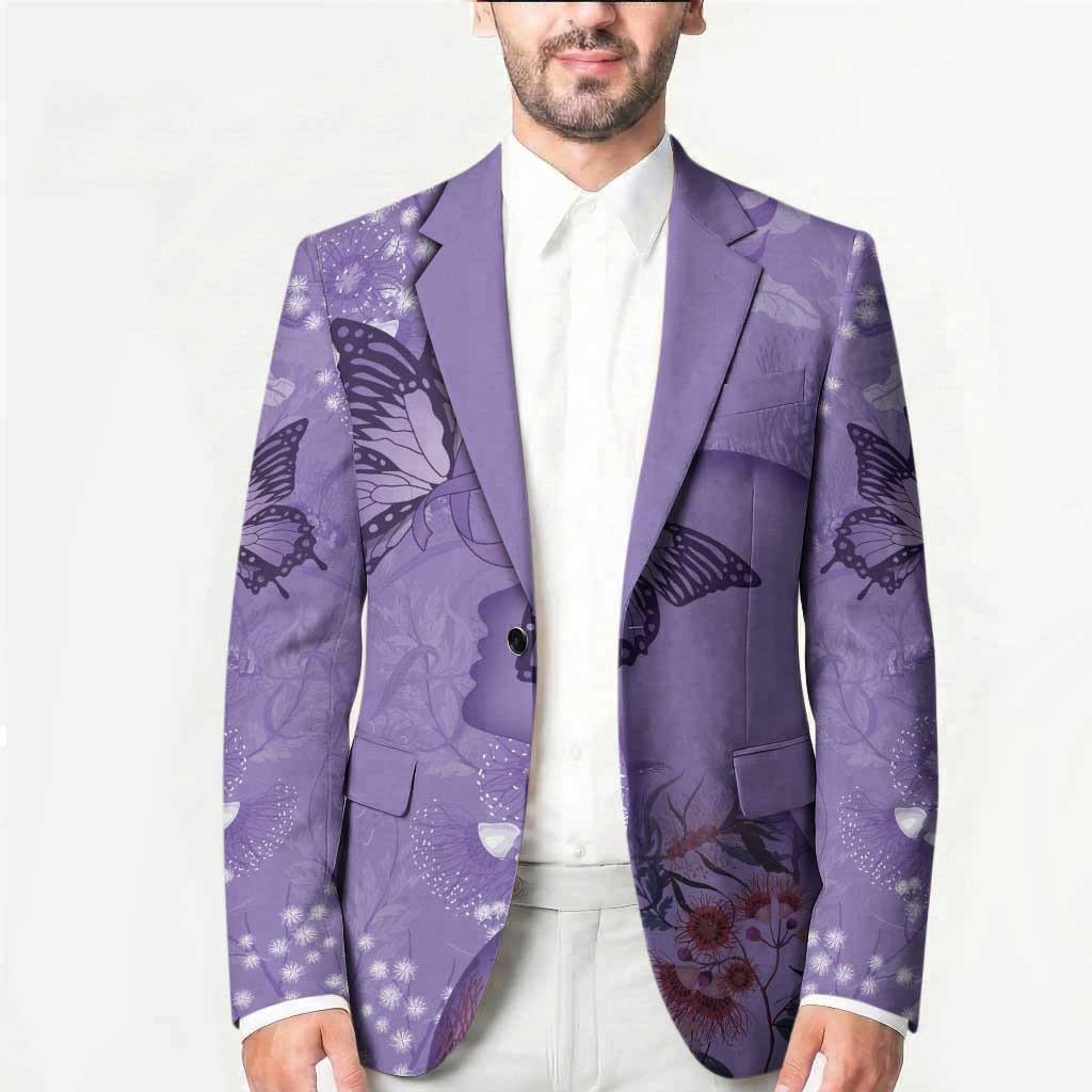 Lupus Cannot Stop Me Australia Floral Blazer Purple Ribbon