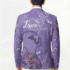 Lupus Cannot Stop Me Australia Floral Blazer Purple Ribbon