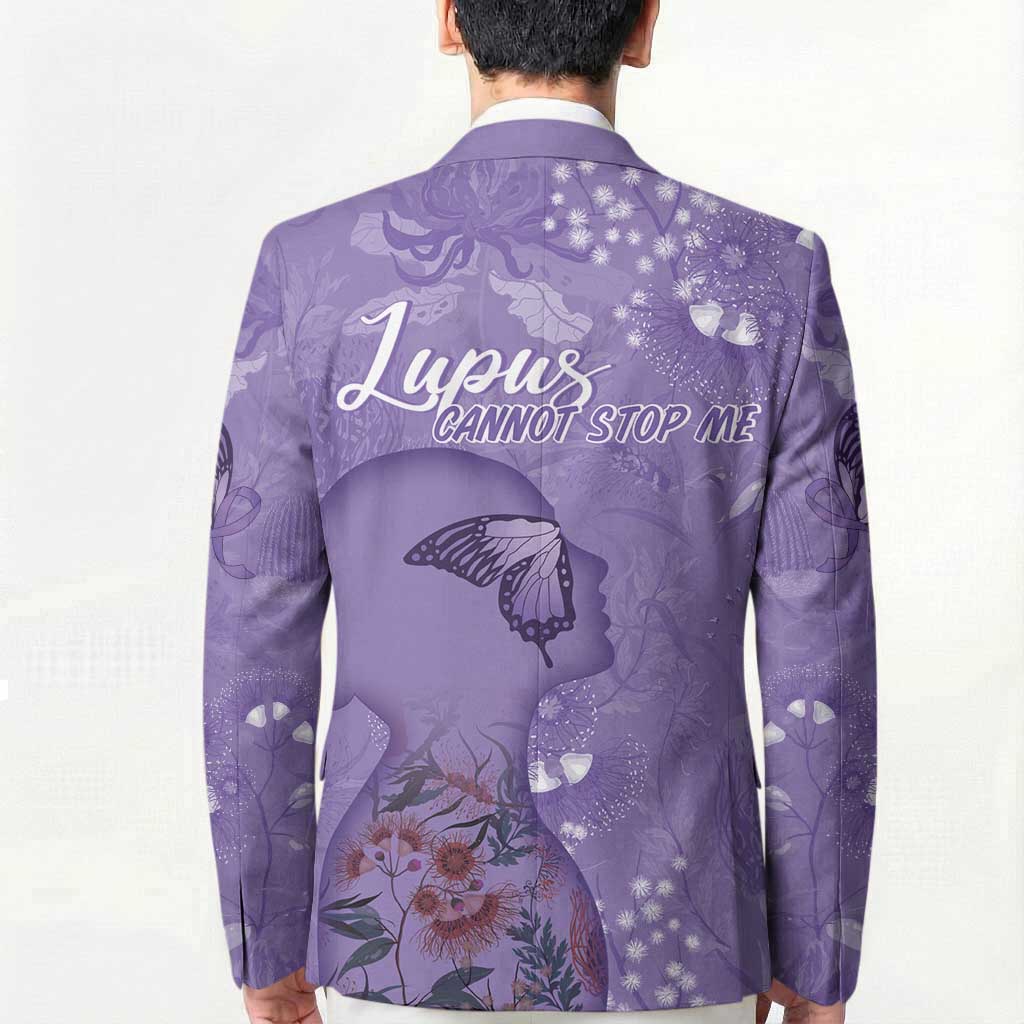 Lupus Cannot Stop Me Australia Floral Blazer Purple Ribbon