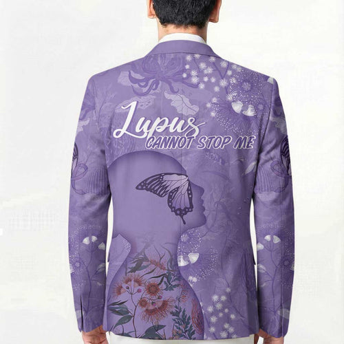 Lupus Cannot Stop Me Australia Floral Blazer Purple Ribbon