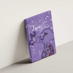 Lupus Cannot Stop Me Australia Floral Canvas Wall Art Purple Ribbon