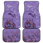 Lupus Cannot Stop Me Australia Floral Car Mats Purple Ribbon