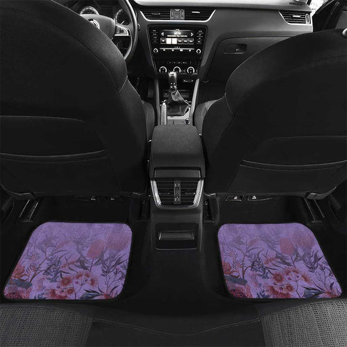 Lupus Cannot Stop Me Australia Floral Car Mats Purple Ribbon