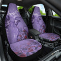 Lupus Cannot Stop Me Australia Floral Car Seat Cover Purple Ribbon